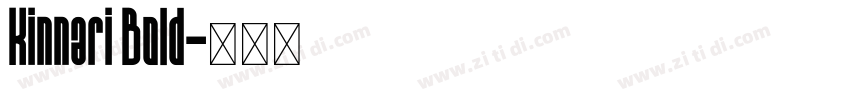 Kinnari Bold字体转换